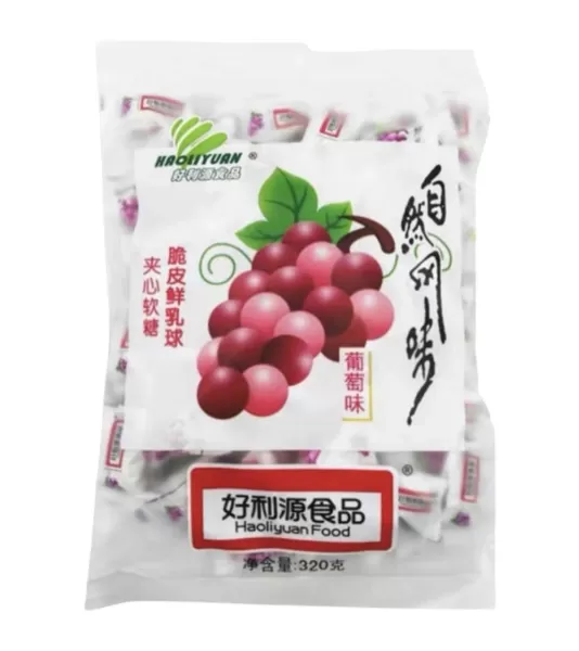 Asia Foods / Молочно-фруктовые конфеты со вкусом винограда